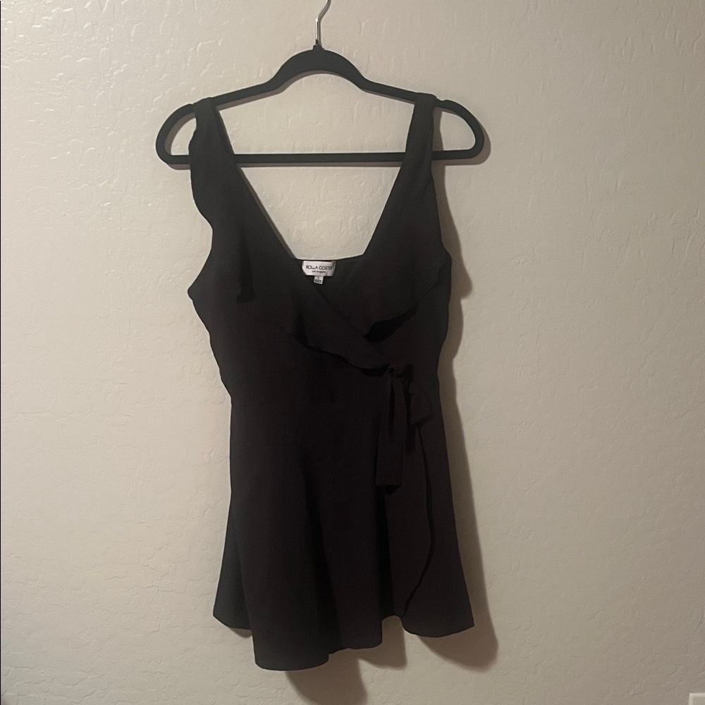 Black Sleeveless Romper